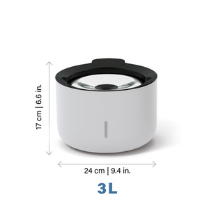 Zeus Oasis Fountain fontanna dla psa jasnoszara 3l 24x17 cm USB