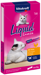 Vitakraft Cat Liquid Snack Kurczak + Tauryna 6x15g