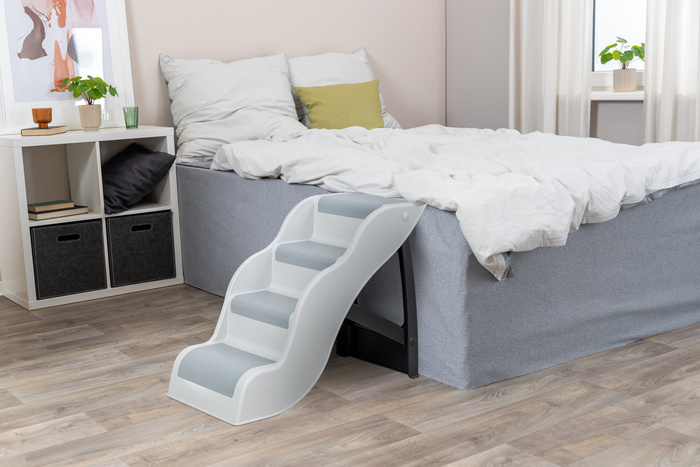 Trixie Schody dla psa/kota jasnoszare 38,5x60x79 cm do 90 kg