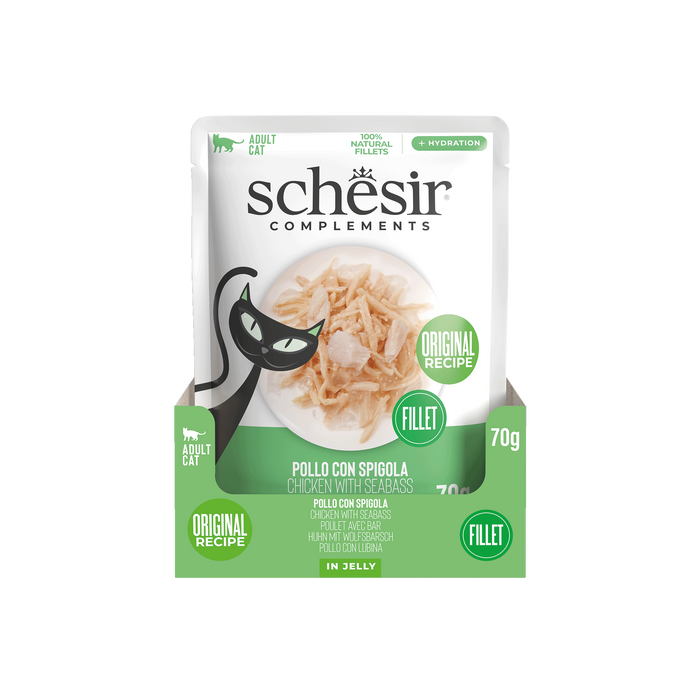 Schesir Complements kurczak z okoniem morskim w galarecie 70g saszetka