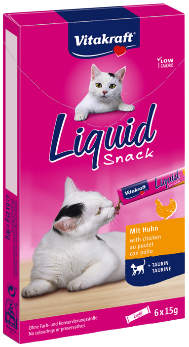 Vitakraft Cat Liquid Snack Kurczak + Tauryna 6x15g