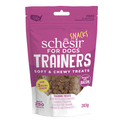 Schesir Trainers soft and chewy przysmak dla psów bekon 283g saszetka