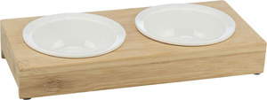 Trixie Miski na stojaku dla psa/kota 2x0,25l/12cm/30x5x14cm