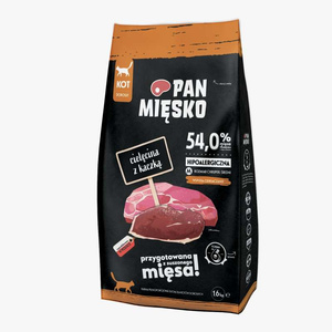 Pan Mięsko Cielęcina z kaczką dla kota M 1,6kg