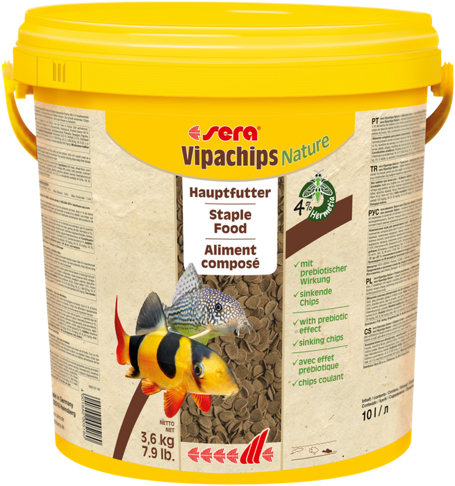 Sera Vipachips 10 l (3,6 kg) chipsy tonące pokarm podstawowy