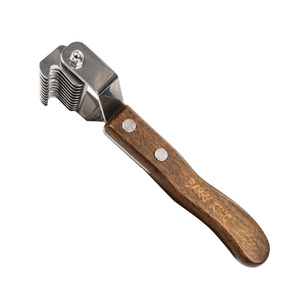 Barry King Trymer hakowy dla zwierząt drewno bukowe stal 5,4x14,1 cm