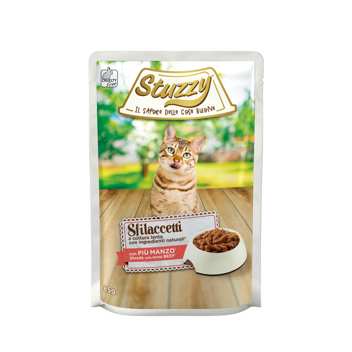 Stuzzy Cat Shreds wołowina 85g