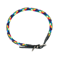 Barry King Obroża dla psa z klamrą sznurek 8mm/50cm multikolor