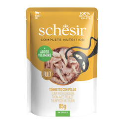 SCHESIR tuńczyk z kurczakiem w galaretce 85g