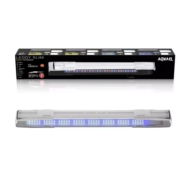 AQUAEL Leddy Slim 32W Sunny D&N biały / Sunny 80-100cm