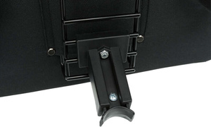 Trixie Transporter rowerowy przedni czarny/szary 41x26x26cm