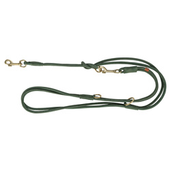 Trixie Pure smycz regulowana dla psa skórzana szałwiowa S: 2m/10mm okrągła