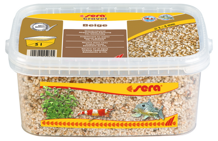 Sera Żwirek do akwarium Gravel Beige 2 - 4 mm 3 l beżowy