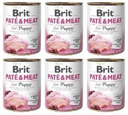 Brit Pate&Meat 6x800g Puppy Szczeniak