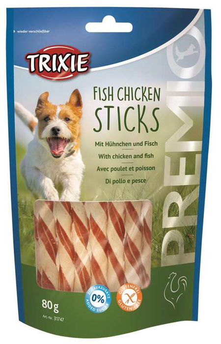 Trixie Premio pałeczki z kurczakiem i rybą 80g