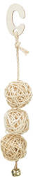 Trixie kule rattanowe dla ptaków Rattan 24cm z dzwonkiem
