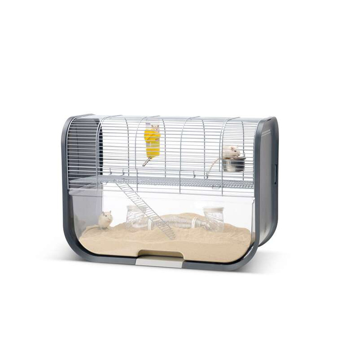 Savic Lugano klatka dla gryzoni/chomika szary plastik 60x29x44cm