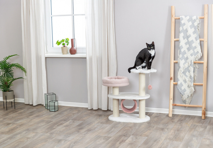 Trixie Isabella drapak dla kota biały/różowy 70cm