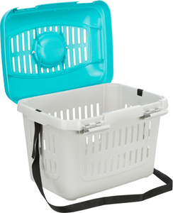 Trixie Transporter Midi-Capri 44x33x32cm ciemnoszary/jasnoniebieski