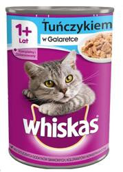 Whiskas Adult Puszka dla kota tuńczyk w galaretce 400g