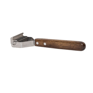 Barry King Trymer hakowy dla zwierząt drewno bukowe stal 7x18,4 cm