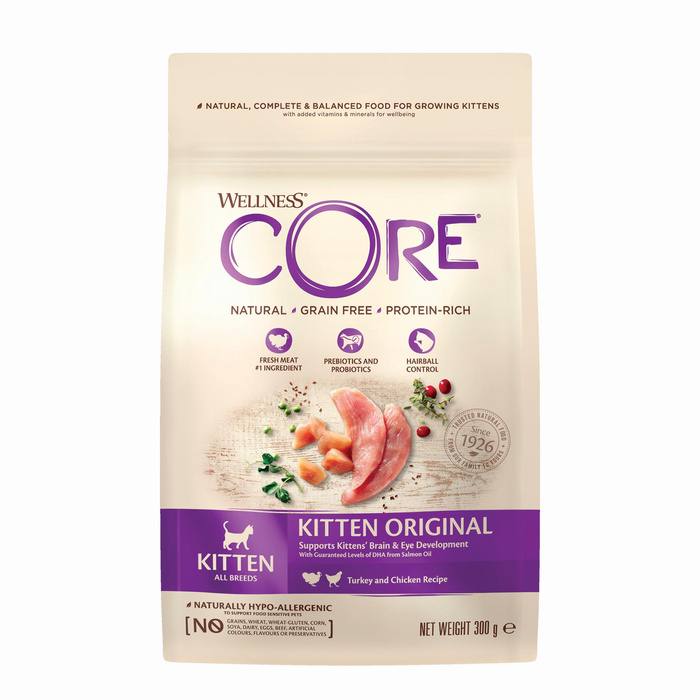 Wellness Core Kitten k.sucha dla kociąt indyk/kurcz. 300g