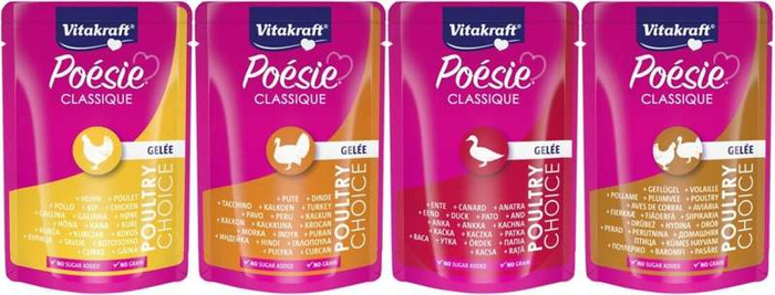 Vitakraft Poesie Classique multipak z drobiem 12x85g