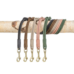 Trixie Pure smycz regulowana dla psa skórzana szałwiowa S: 2m/10mm okrągła