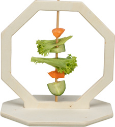 Trixie Karmnik na warzywa i owoce dla gryzoni drewno 17x12x17cm