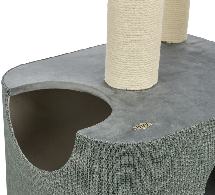 Trixie Viviana drapak z budką i legowiskiem niebieski/szary 86cm