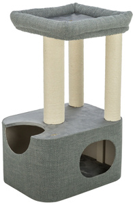 Trixie Viviana drapak z budką i legowiskiem niebieski/szary 86cm