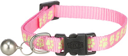 Trixie Obroża dla kota fluorescencyjny nadruk łapek mix kolorów