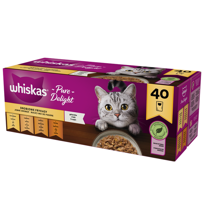 Whiskas Drobiowe Frykasy w galaretce 40x85g 