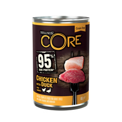 Wellness Core 95% Duo Potein k.mokra d.psa kurczak i kaczka 400g