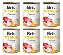 Brit Pate&Meat z kuczakiem 6x800g