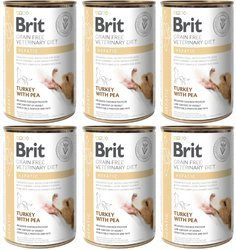 Brit Veterinary Diet Hepatic Turkey&Pea 6x400g