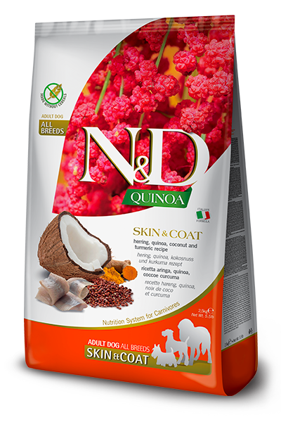 Farmina N&D Quinoa Pies Skin & Coat Śledź 7kg