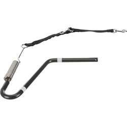 Zestaw rowerowy ze smyczą dla średnich i dużych psów M-XL: grafitowy w kształcie U