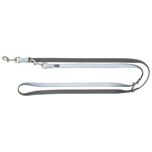 Trixie Premium Reflect smycz regulowana dla psa grafitowa XS-S: 2,00m/15mm odblaskowa