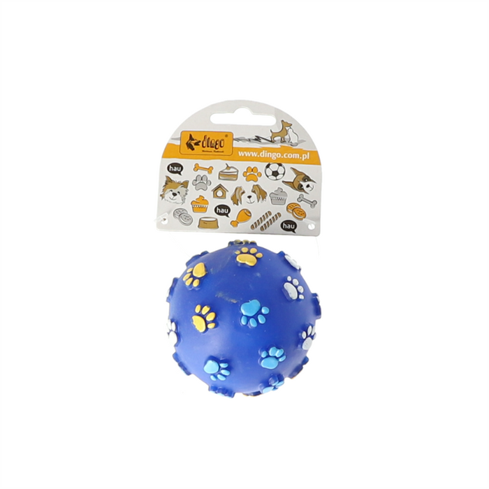 Dingo winylowa piłka w łapki dla psa niebieska 7cm