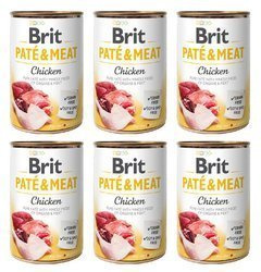 Brit Pate&Meat z kurczakiem 6x400g