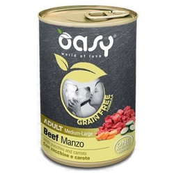 Oasy Grain Free Adult M/L 400g z wołowiną