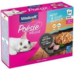 Vitakraft Poesie Delice mięso z rybą w galaretce 6x85g