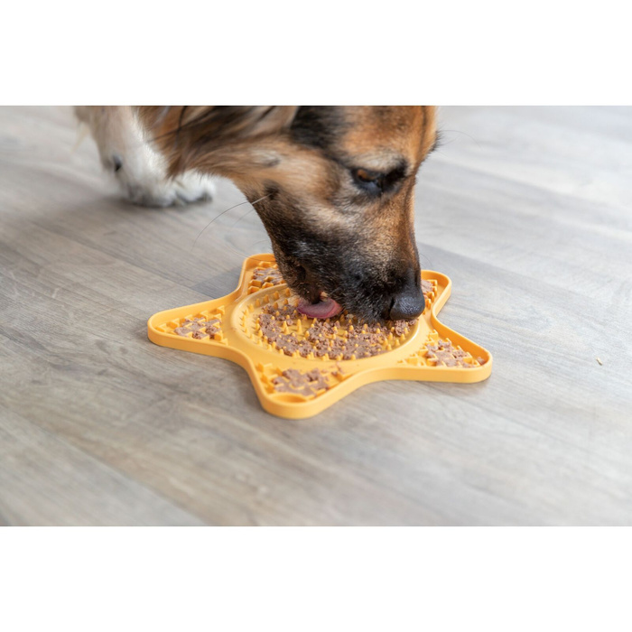 Trixie Taca na przysmaki Lick'n'Snack dla psa żólta silikon 23,5cm