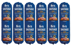 Brit Premium Sausage wołowina z rybą 6x800g