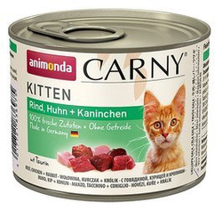 Animonda CARNY Kitten Wołowina, Indyk i Królik 200g