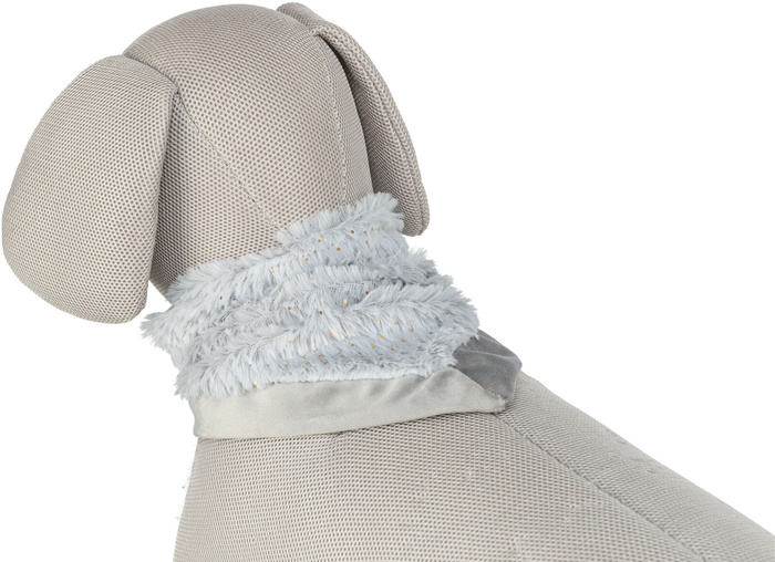 Trixie Xmas Bandanka dla psa plusz szara 55cm