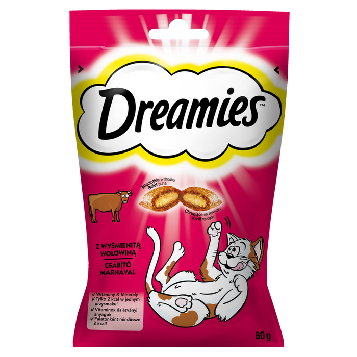 Dreamies z wyśmienitą wołowiną 60g