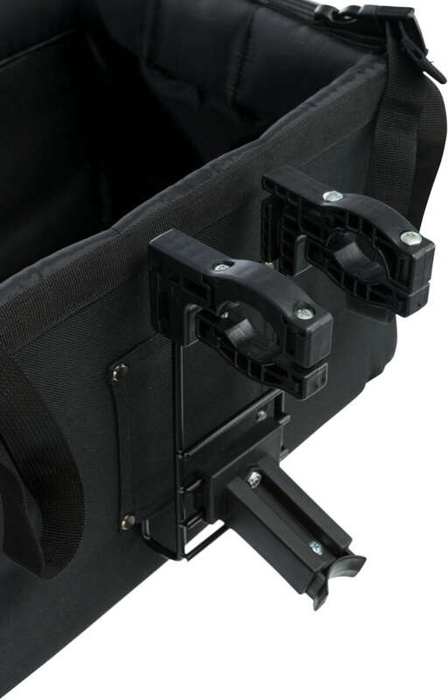 Trixie Transporter rowerowy przedni czarny/szary 41x26x26cm