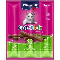 Vitakraft Cat Stick Mini kabanos z kurczakiem i trawą 3x6g